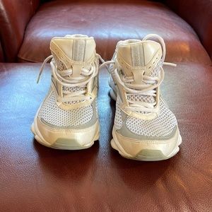 Reebok, Size 8 1/2, White & Grey